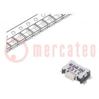 Microcommutatore TACT; SPST-NO; Pos: 2; 0,05A/32VDC; SMT; assente