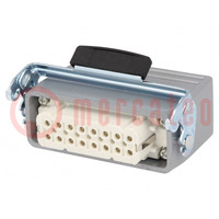 Connector: HDC; plug; female; EPIC KIT; PIN: 16; 16+PE; size H-A 16