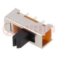 Switch: slide; Pos: 3; SP3T; 0.35A/30VDC; ON-ON-ON; PCB,THT; 20mΩ