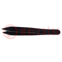 Tweezers; Blade tip shape: sharp; Tweezers len: 90mm; Blades: wide