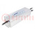 Power supply: switched-mode; LED; 122.4W; 24÷36VDC; 3.4A; IP68