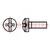 Screw; M3x10; 0.5; Head: button; Phillips,slotted; 0,6mm,PH1; steel