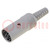 Plug; DIN; female; PIN: 8; Layout: 262°; straight; for cable