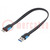 Kabel; OTG,vlak,USB 3.0; USB-A-stekker,USB B-microstekker; 1,5m