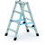 Stufen-Stehleiter Z300,beidseitig,Arbeitshöhe bis ca. 2,60 m, Standhöhe 0,85 m,2 x 4 Stufen, 8,1 kg