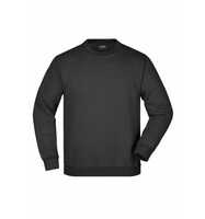 James & Nicholson Klassisches Komfort Rundhals-Sweatshirt Kinder JN040K Gr. 116 black