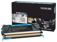 Lexmark X746, X748 Rückgabe Tonerkassette Cyan (ca. 7.000 Seiten)