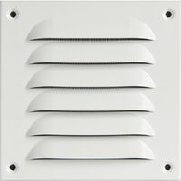 Produktbild zu UPMANN Griglia protezione da avvitare angolare 140x140 mm allum.bianco