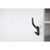 Anwendungsbild zu Appendiabiti con cappelliera Satina largh. 15 mm, alt. 150 mm, zama nero opaco