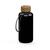Artikelbild Drink bottle "Natural" clear-transparent incl. strap, 1.0 l, black