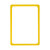 Preisauszeichnungstafel / Plakatwechselrahmen / Plakatrahmen aus Kunststoff | geel, ca. RAL 1018 DIN A2 aan de korte zijde