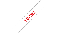 TC-Schriftbandkassetten TC-292, rot auf weiß