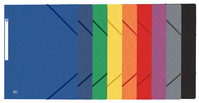 Oxford 400114351 fichier Carton Bleu, Vert, Jaune, Orange, Rouge, Violet, Gris, Noir A4