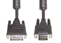 e+p DVI 4 video kabel adapter 2 m DVI-I D-sub (DB-25) Zwart