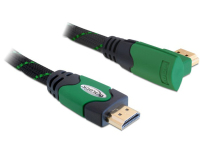 DeLOCK 1m High Speed HDMI 1.4 kabel HDMI HDMI Typu A (Standard) Czarny, Zielony