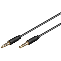 Goobay 69116 audio cable 0.5 m 3.5mm Black