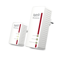 FRITZ!Powerline 540E WLAN Set International 500 Mbit/s Przewodowa sieć LAN Wi-Fi Biały 2 szt.