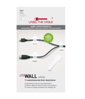 Label-the-cable WALL vezetékkötegelő Tépőzár Fehér 10 dB