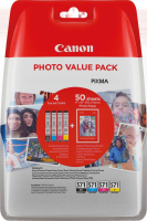 Canon CLI-571 C/M/Y/BK tintapatron 4 dB Eredeti Standard teljesítmény Fekete, Cián, Sárga, Magenta