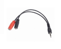 Gembird CCA-417 audio kabel 0,2 m 3.5mm 2 x 3.5mm Zwart