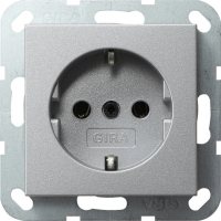GIRA 018826 gniazdko elektryczne CEE 7/3 Aluminium