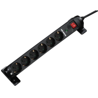 Hama 00137256 power extension 1.4 m 6 AC outlet(s) Indoor Black