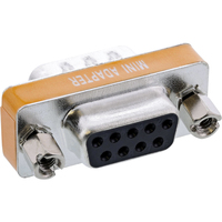 InLine 31437 tussenstuk voor kabels 9pin female DB9 Zilver