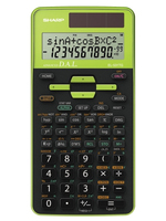 Sharp EL-531TG calculatrice Poche Calculatrice scientifique Noir, Vert