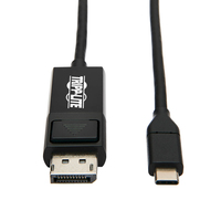Tripp Lite U444-006-DP-BE USB-C-zu-DisplayPort-Adapterkabel (Stecker/Stecker), 4K 60 Hz, HDR, verriegelbarer DP-Anschluss, 1,8 m