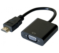 Hypertec 051221-HY Videokabel-Adapter 0,13 m HDMI Typ A (Standard) VGA (D-Sub) Schwarz