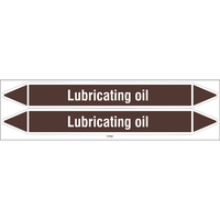 Brady LUBRICATING OIL 450X52CARD-T1-P19 selbstklebendes Etikett Rechteck Permanent Weiß, Braun