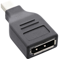 InLine DisplayPort Adapter, mini DisplayPort Stecker auf DisplayPort Buchse, 4K