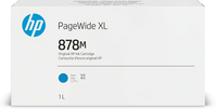 HP 878M 1 liter inktcartridge voor PageWide XL, cyaan