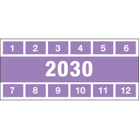 Brady 834286 etiqueta autoadhesiva Rectángulo Permanente Púrpura, Blanco 250 pieza(s)