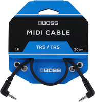 BOSS BCC-1-3535 Audio-Kabel 0,3 m 3.5mm TRS Schwarz