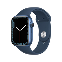 Apple Watch Series 7 OLED 45 mm Digital Touchscreen Blau WLAN GPS
