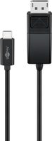 Goobay 51767 video átalakító kábel 1,2 M USB C-típus DisplayPort Fekete