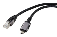 Renkforce RF-6055780 Kabeladapter USB-C RJ45 Schwarz