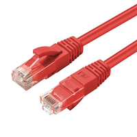 Microconnect MC-UTP6A005R Netzwerkkabel Rot 0,5 m Cat6a U/UTP (UTP)