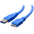Techly 3.0m USB 3.0 A-Micro B M/M kabel USB 3 m USB 3.2 Gen 1 (3.1 Gen 1) USB A Micro-USB B Niebieski