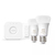 Philips Hue White and colour ambience Starter kit: 2 E27 smart bulbs (1100) + dimmer switch
