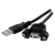 StarTech.com Cavo Prolunga USB 2.0 per montaggio a pannello di Tipo A/A Femmina A / Maschio A - 60 cm