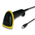 Qoltec 50867 barcode reader Handheld bar code reader 1D/2D Laser Black, Yellow
