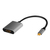 LogiLink CUA0103 zmieniacz płci / kabli USB 3.2 Gen1 Type-C HDMI-A Czarny, Szary