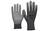5-Finger-Nylon/PU Handschuh Nitras 6205, grau, Gr.L/8 grau, Nylon, Polyurethan (PU)-Beschichtung, Strickbund, EN 388 (41