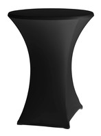 Stehtischhusse aus Stoff, schwarz. Geeignet für ø 800-850x(H)1050-1150 mm.