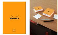 RHODIA Bloc mémo No. 11, 85 x 115 mm, ligné, orange (8017126)