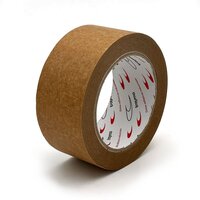 TYM 1129 Cinta adhesiva de papel 100% reciclado para embalaje - Certificado FSC - Pack 18 rollos