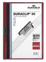 Durable DURACLIP� 30 A4 Clip Folder - Dark Red - Pack of 25