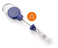 Durable Extra Strong Retractable Clip Badge Reels for ID & Keys | Blue